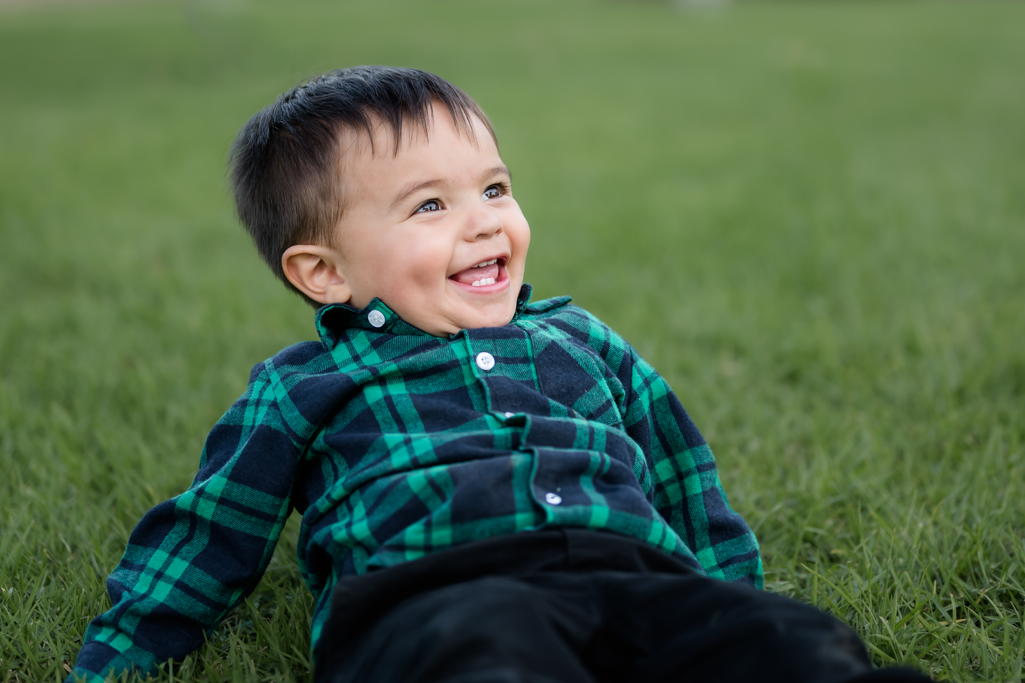 Bromley family — candid joy